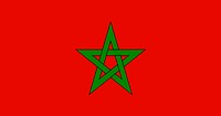 The national flag of Morocco vector