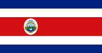 The national flag of Costa Rica vector