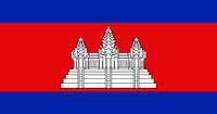 The national flag of Cambodia vector