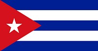 The national flag of Cuba vector