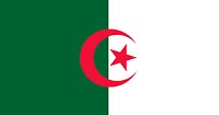 The national flag of Algeria vector