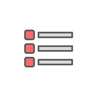 Illustration of option symbol icon vector