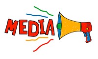 Illustration of media concept vector