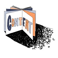 Illustration of website content vector