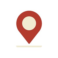 Illustration of map pin icon vector