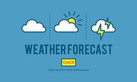 Illustration of weather forecast vector vector