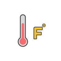 Illustration of weather forecast icon vector