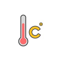 Illustration of weather forecast icon vector