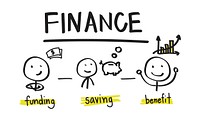 Illustration of financial concept vector