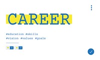 Illustration of career recruitment concept vector