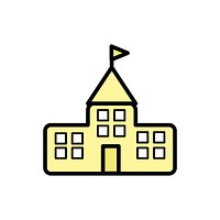 Illustration of school building vector