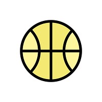 Illustration of basketball ball vector