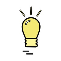 Illustration of idea light bulb vector