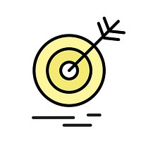 Illustration of arrows dart vector