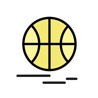 Illustration of basketball ball vector
