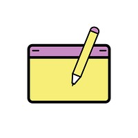 Illustration of pen mouse vector