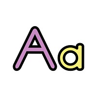 Illustration of Alphabet " a " vector