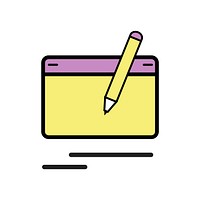 Illustration of pen mouse vector