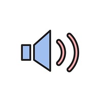 Illustration of loudspeaker icon vector