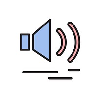 Illustration of loudspeaker icon vector