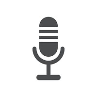 Illustration of microphone vector