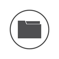 Illustration of folder icon vector