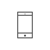 Illustration of mobile phone vector