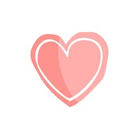 Illustration of heart icon vector