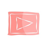 Illustration of play button vector