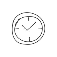 Illustration of clock vector
