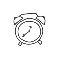 Illustration of an alarm clock vector