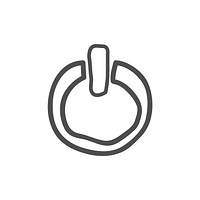 Illustration of power button icon vector