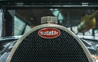 Bugatti car, location unknown, date unknown