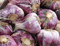Free garlics image, public domain food CC0 photo.