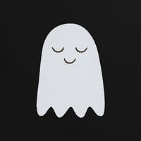 Halloween ghost sticker overlay design resource 