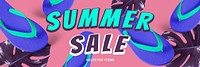 Summer sale promotion template advertisement