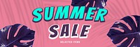 Summer sale promotion advertisement template