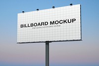 Billboard 3D mockup, business advertisement in realistic design psd