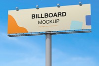 Billboard 3D mockup, business advertisement in realistic design psd