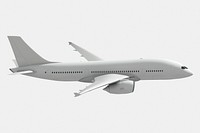 3D aircraft, air transportation, realistic vehicle psd