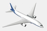 3D aircraft, air transportation, realistic vehicle psd