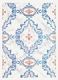 Vintage pattern wallpaper design element