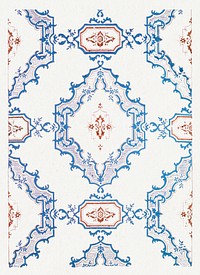 Vintage pattern wallpaper illustration