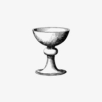 Goblet from The History of Denmark, Norway And Sweden, Popular Produced By The Best Printed Sources (1878) published by <a href="https://www.rawpixel.com/search/Niels%20Bache?sort=curated&amp;page=1">Niels Bache</a>. Original from the British Library. Digitally enhanced by rawpixel.