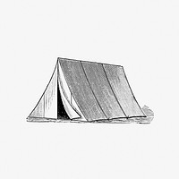 Drawing of a tent