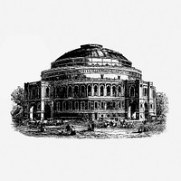 Drawing of a Royal Albert hall