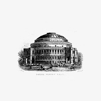 Royal Albert hall from London, illustrated. A complete guide to the leading hotels, places of amusement ... Also a directory ... of first-class reliable houses in the various branches of trade (1872). Original from the British Library. Digitally enhanced by rawpixel.