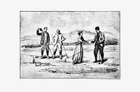 Vintage golfers from Won at the Last Hole. A Golfing Romance, Etc published by Cassell & Co. (1893). Original from the British Library. Digitally enhanced by rawpixel.