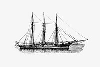 The Sunbeam when first launched from Sunshine And Storm In The East, Or Cruises To Cyprus And Constantinople illustrated by <a href="https://www.rawpixel.com/search/Hon%20A.%20Y.%20Bingham?sort=curated&amp;page=1">Hon A. Y. Bingham</a> (1880). Original from the British Library. Digitally enhanced by rawpixel.