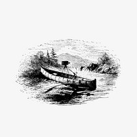 Canoe and a camera, a two hundred mile tour through the Maine forests published by Orange Judd Co. (1880). Original from the British Library. Digitally enhanced by rawpixel.